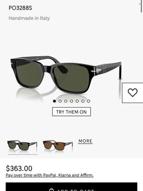 Persol Sunglasses - PO3288S 55/19